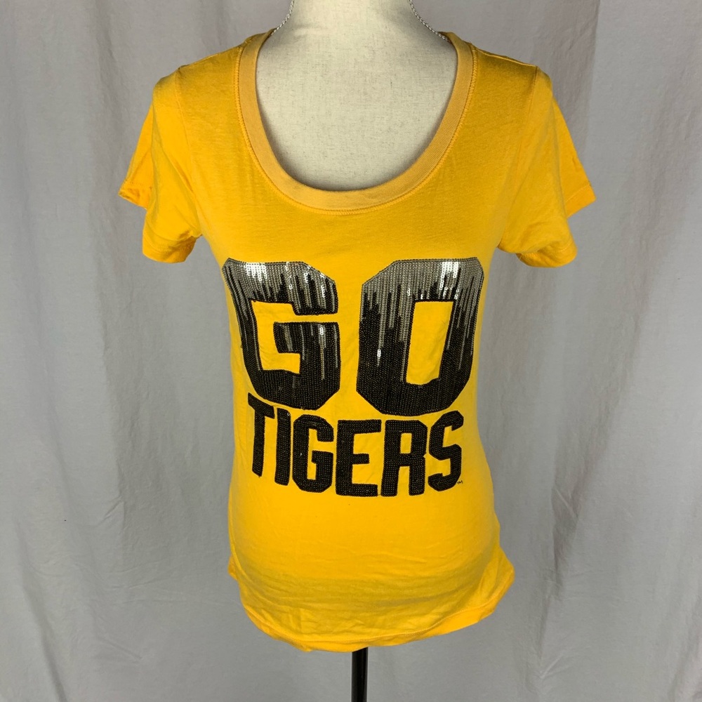 Yellow Go Tigers Short Sleeve Tee